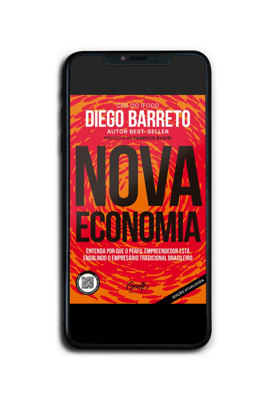 A Nova Economia, Edição Atualizada, aberto no celular